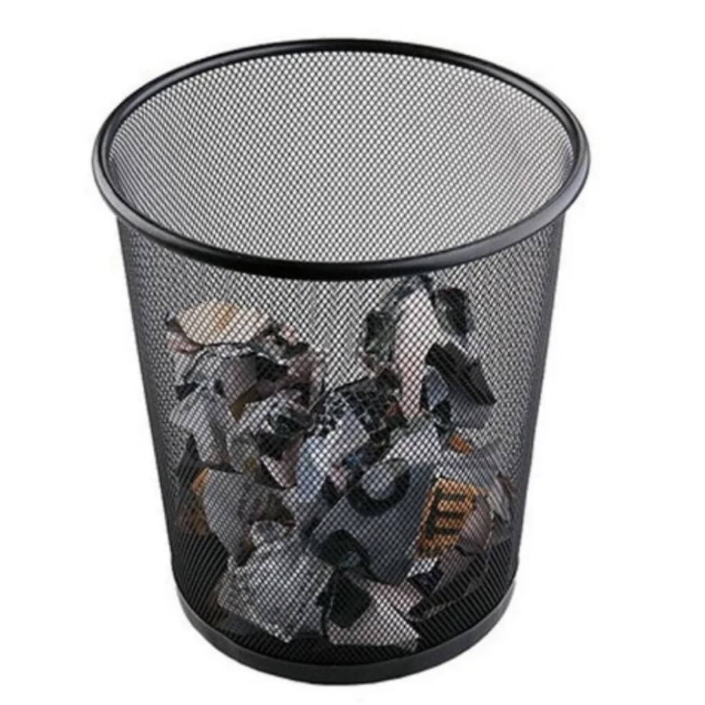 Lixeira Cesto De Lixo Telada Escritório Telada Metal Aramado 10L