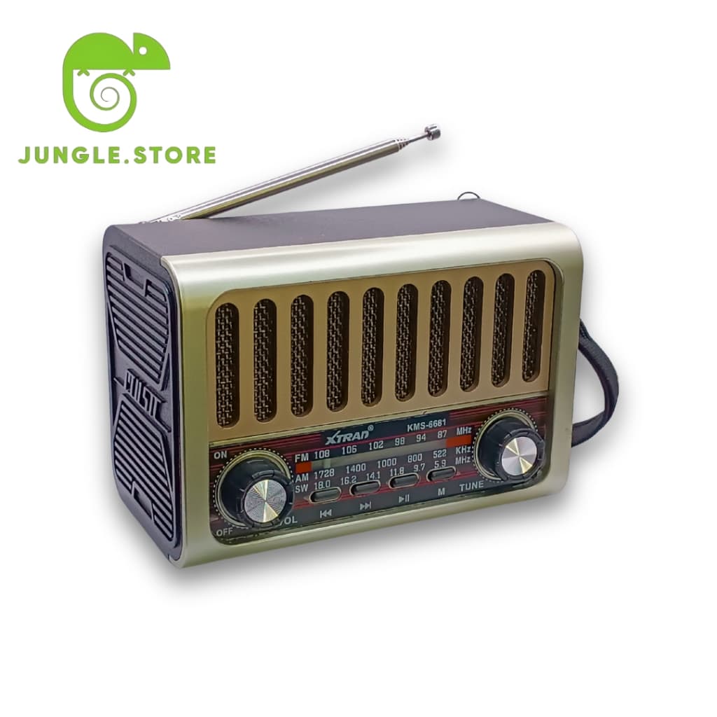 Rádio Retrô bluetooth Caixa de Som Portátil Carregamento USB