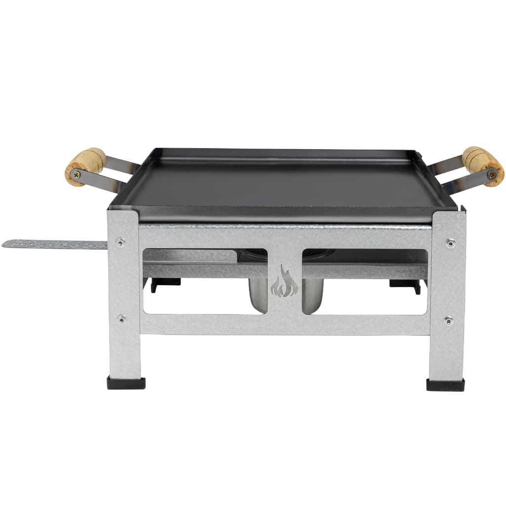 Chapa a Álcool Fogareiro Churrasqueira 1 Boca Multiuso Bifeteira Bistecaria Portátil Galvonizada