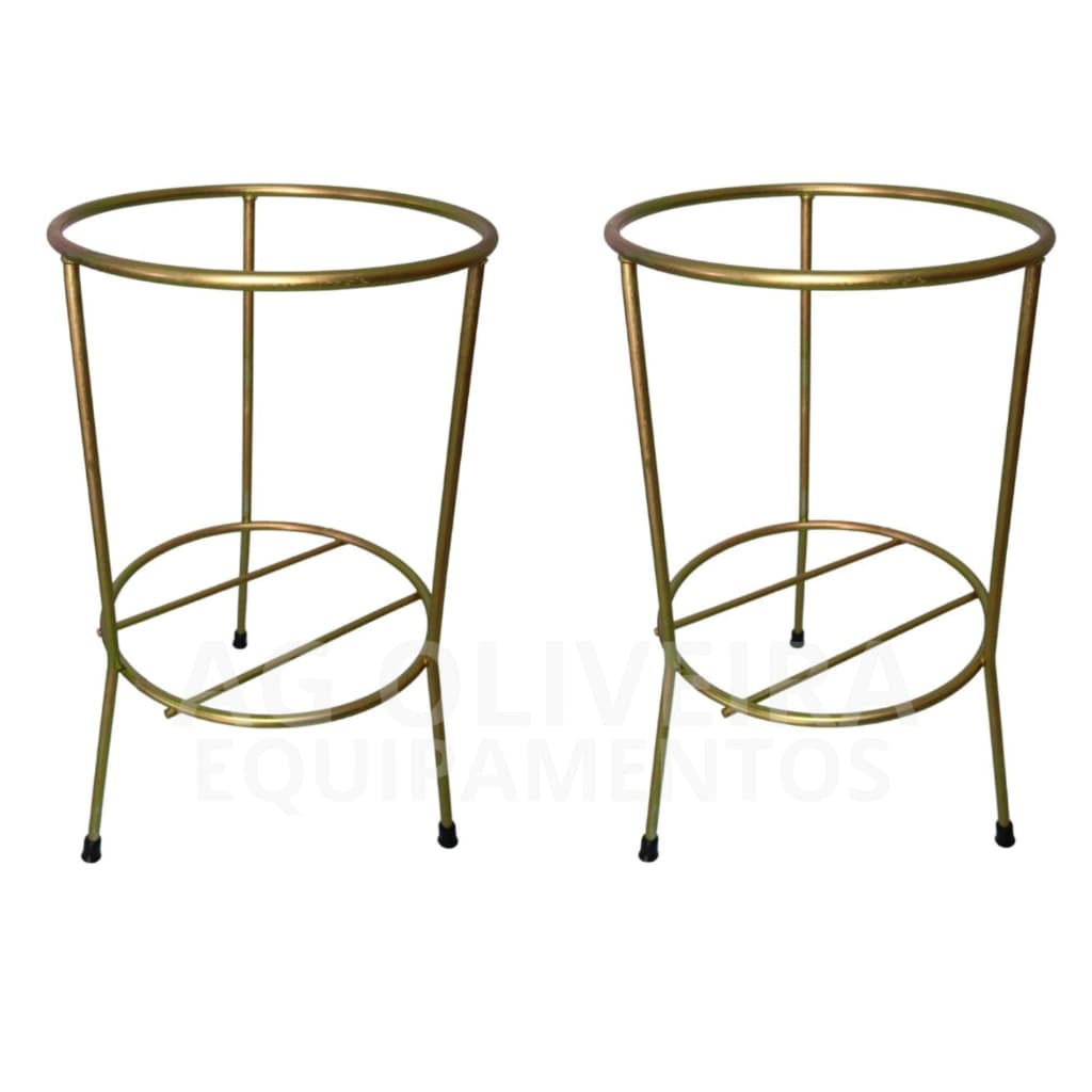 Kit 2 Suporte De Chão Tripé Para Extintor de incêndio 1 Grande e 1 Pequeno