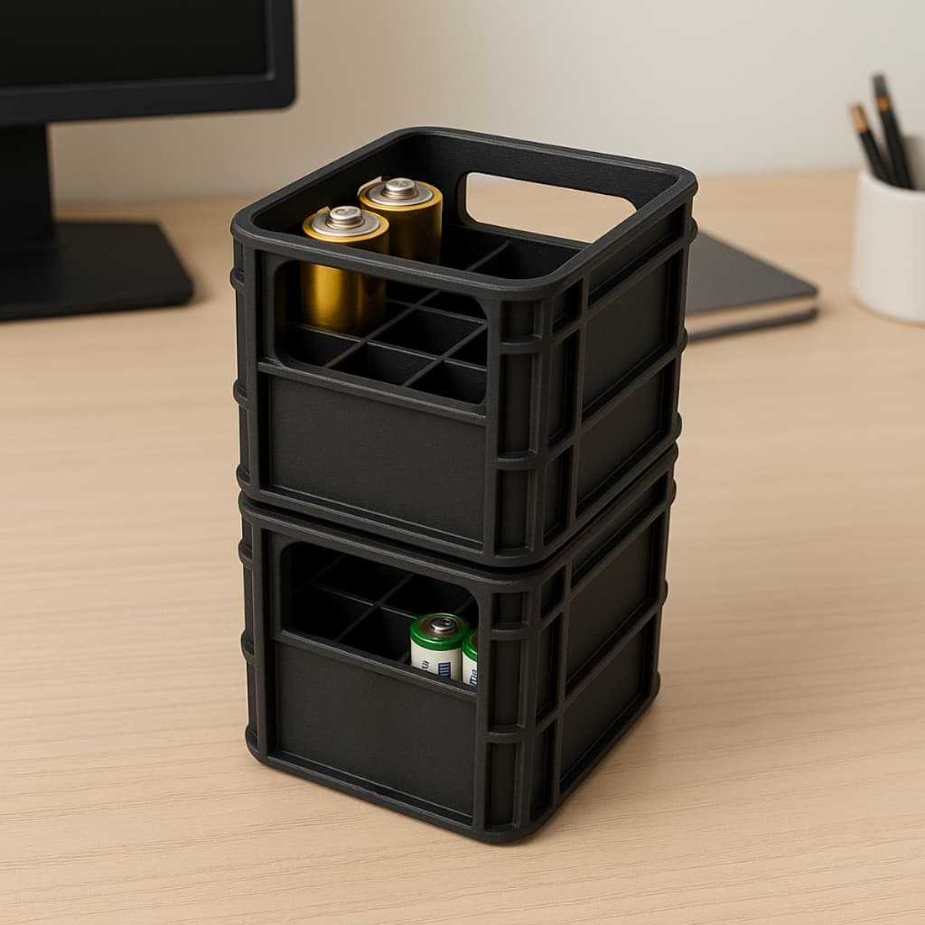 Organizador De Pilhas Palito AAA + AA Suporte Para Pilha Aa Porta Pilha