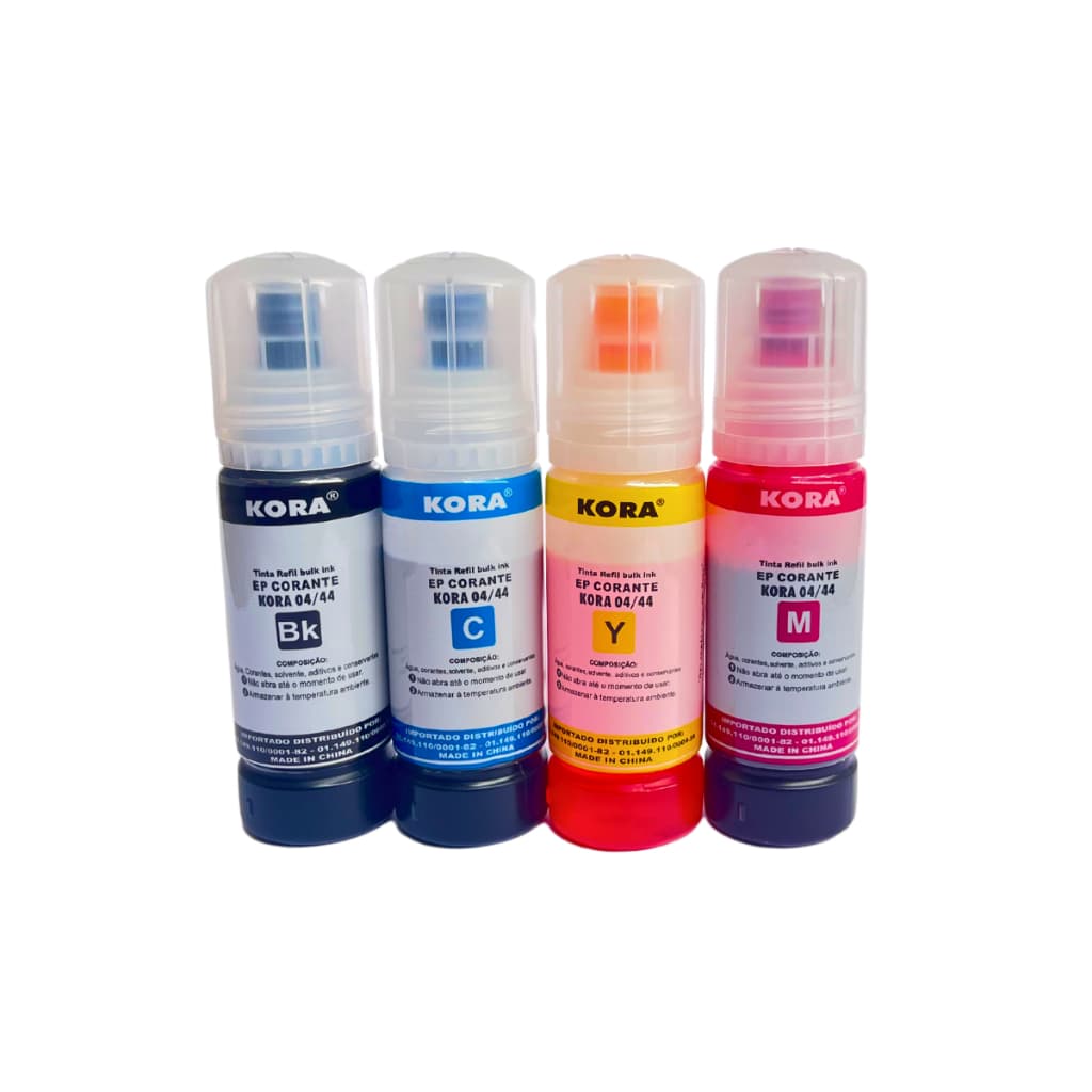 Kit 4 Tintas Para Epson T544 L3150 L3110 L3210 L3250 L5190