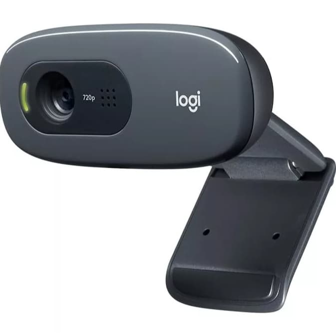 Webcam HD Logitech C270 720p 30 FPS com Microfone Embutido e 3 MP para Chamadas e Gravações em Vídeo Widescreen