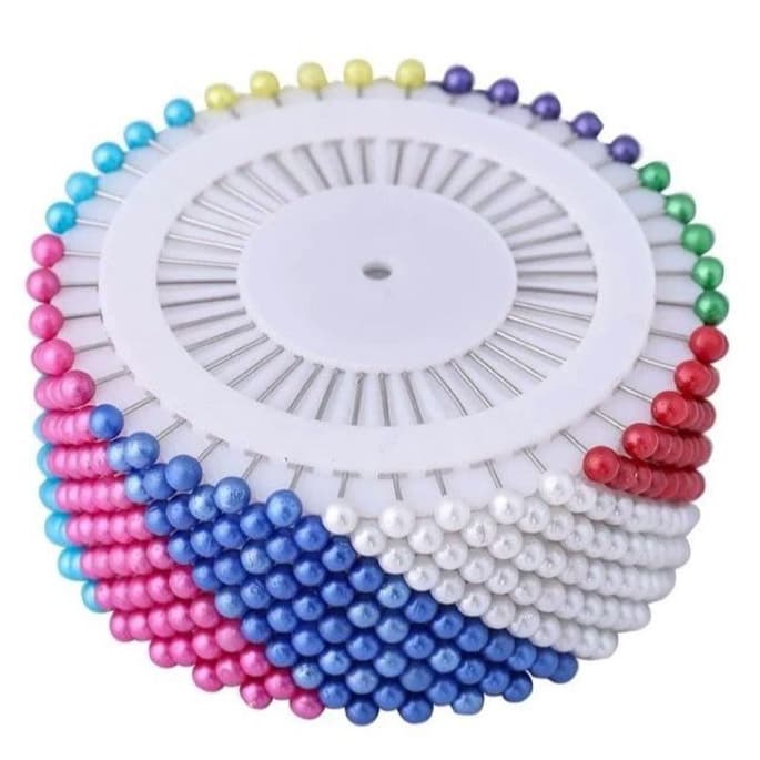 Alfinete de costura colorido com 480 pinos