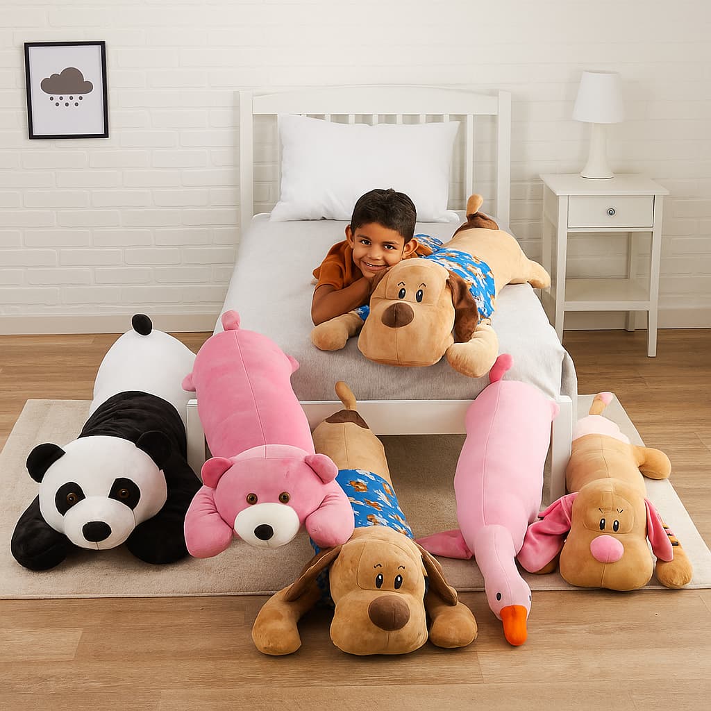 Travesseiro De Corpo Anatomico Pelúcia Animais Gigante XUXÃO 1,10m