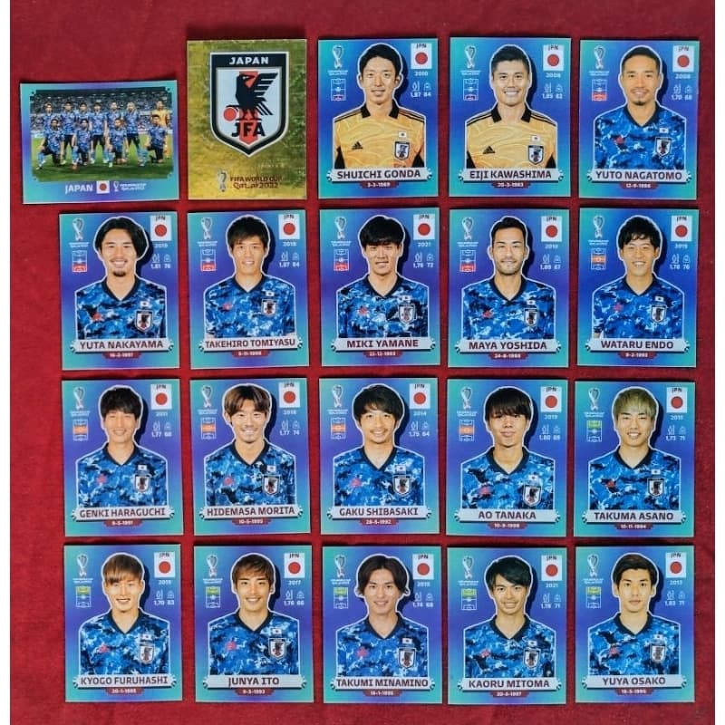 Figurinhas Avulsas da Copa do Mundo 2022 Seleção do Japão (JPN)
