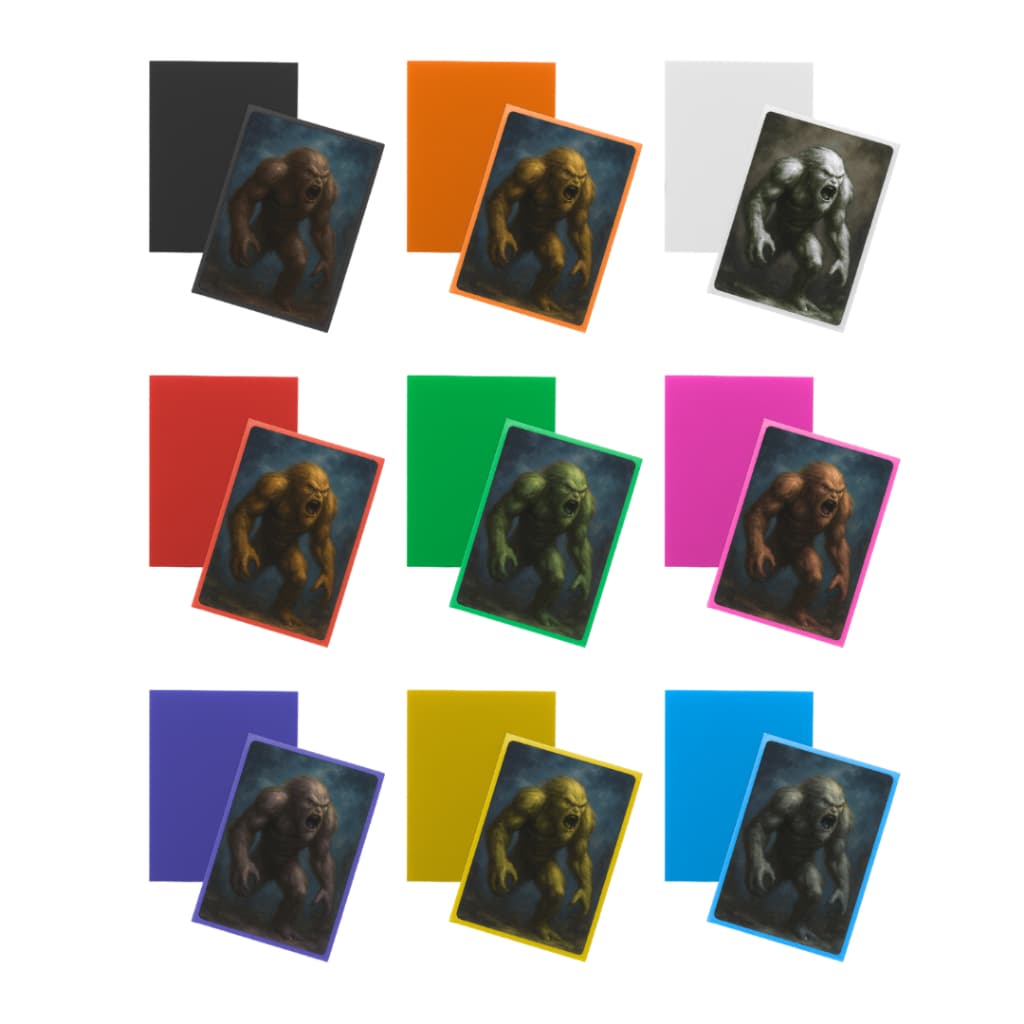 Sleeve Matte 10 20 50 100 Standard Preto Roxo Amarelo Vermelho Verde Rosa Pink Lilás Fosca Cards Photocard Fosco PP Kpop