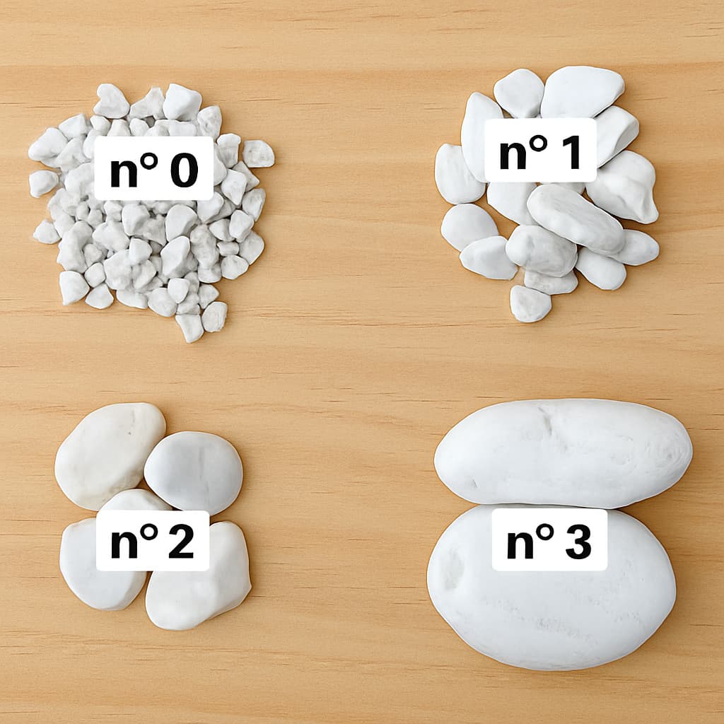 5k Pedra Branca Natural Dolomita Seixo Polido para Vasos, Jardins e Aquários