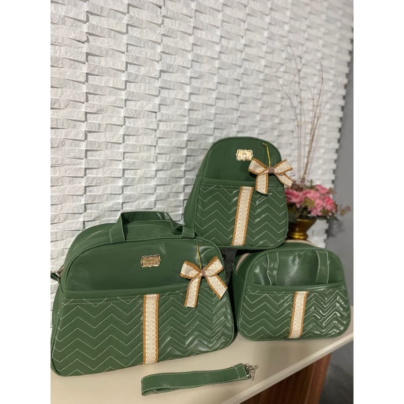 BOLSAS MATERNIDADE kit COM 3 peças de laço. ENVIO IMEDIATO.