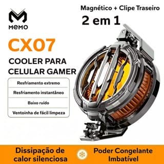 Cooler para Celular MEMO - ORIGINAL - CX07 / CX08 - com RGB