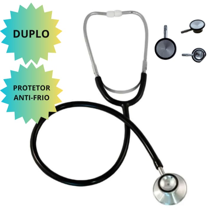 ESTETOSCÓPIO DUPLO com protetor anti-frio - Advantive