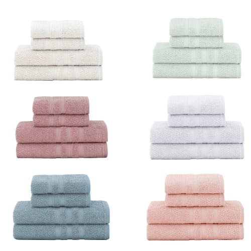 Jogo Toalhas De Banho Buddemeyer Vanilla 4 Pçs 100% Algodão Macias Excelente Absorção