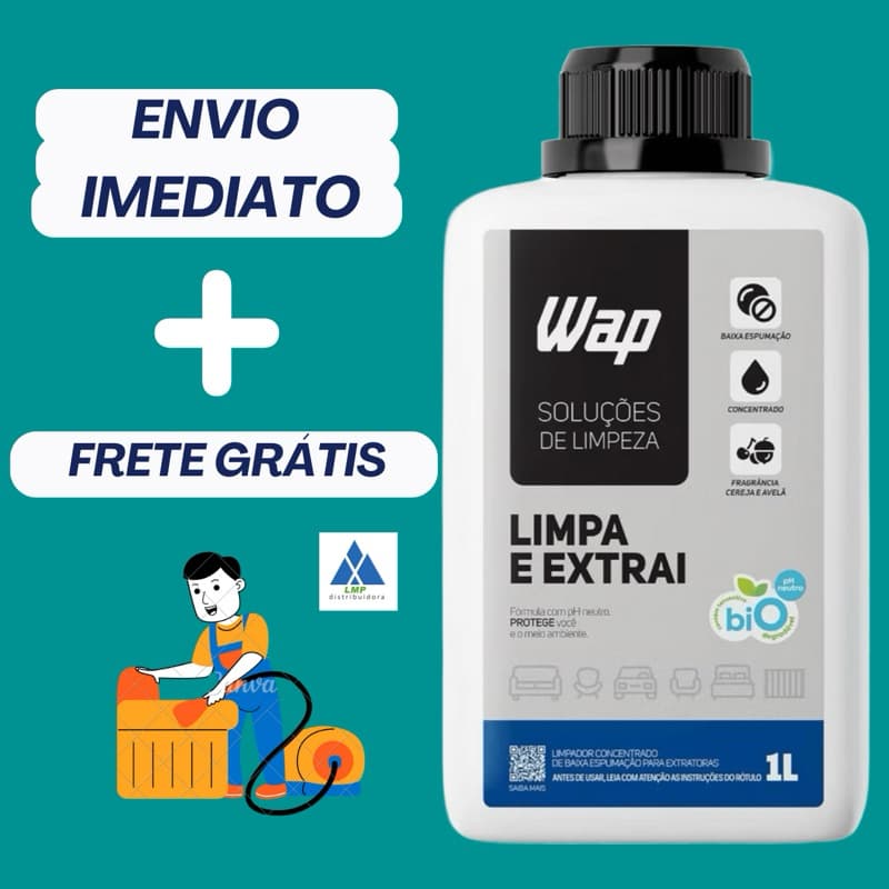 DETERGENTE LIMPADOR CONCENTRADO 1L WAP LIMPA EXTRAI