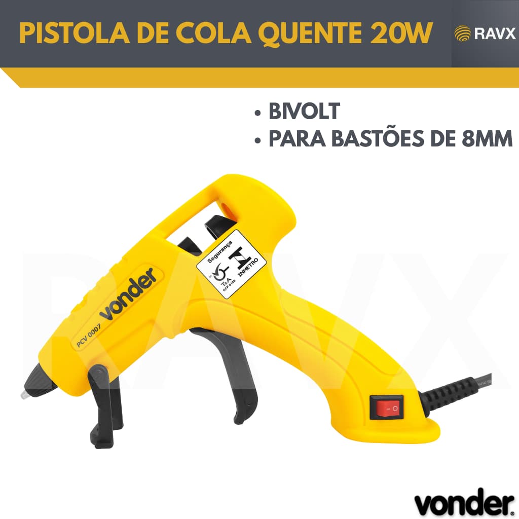 PISTOLA DE COLA QUENTE 20W PCV0007 VONDER
