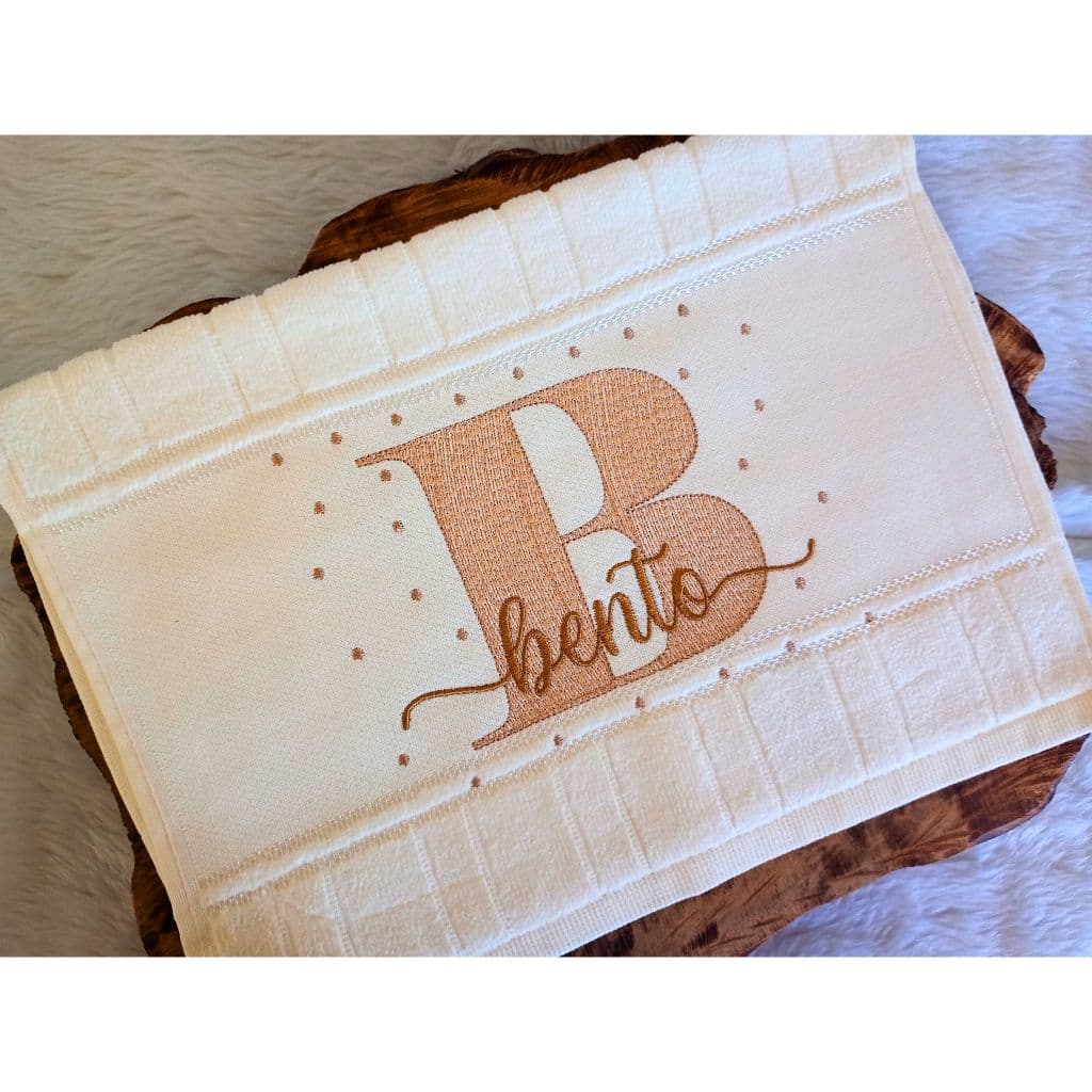 Kit 2 Toalhas de Boca Personalizada com Nome