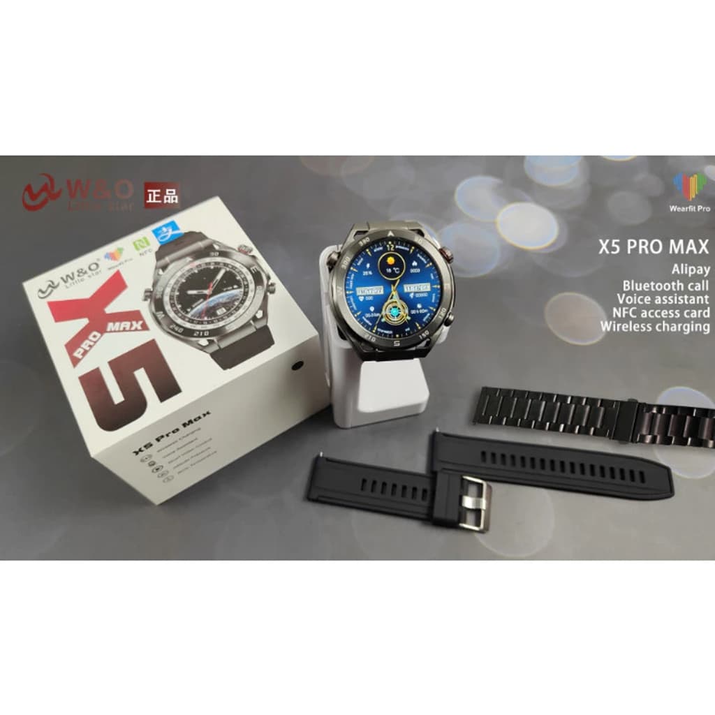 Novo X5Pro Max SmartWatch Bluetooth Chamada GPS NFC ChatGPT HK27 IP67 À Prova D 'Água Relógio para Android IOS