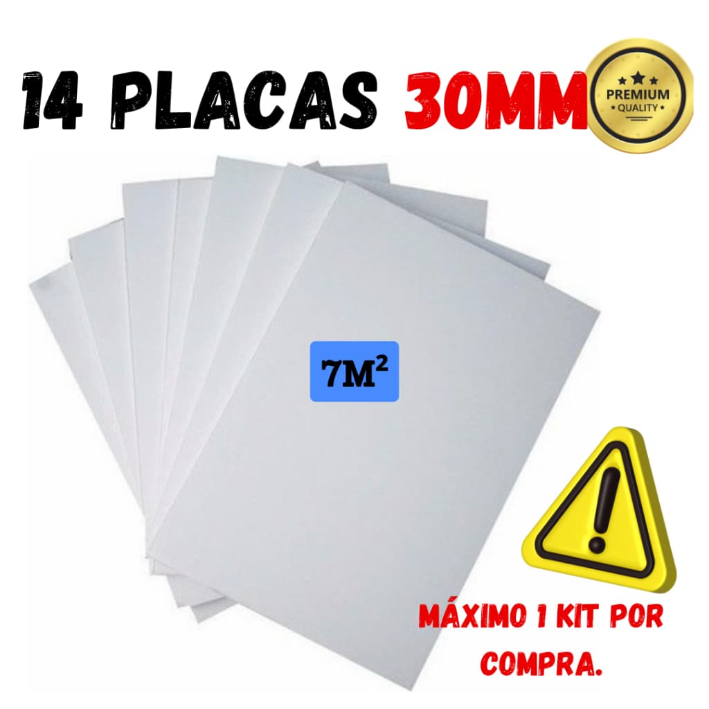 Placas De Isopor Para Forro Anti Chamas 30mm (3cm)