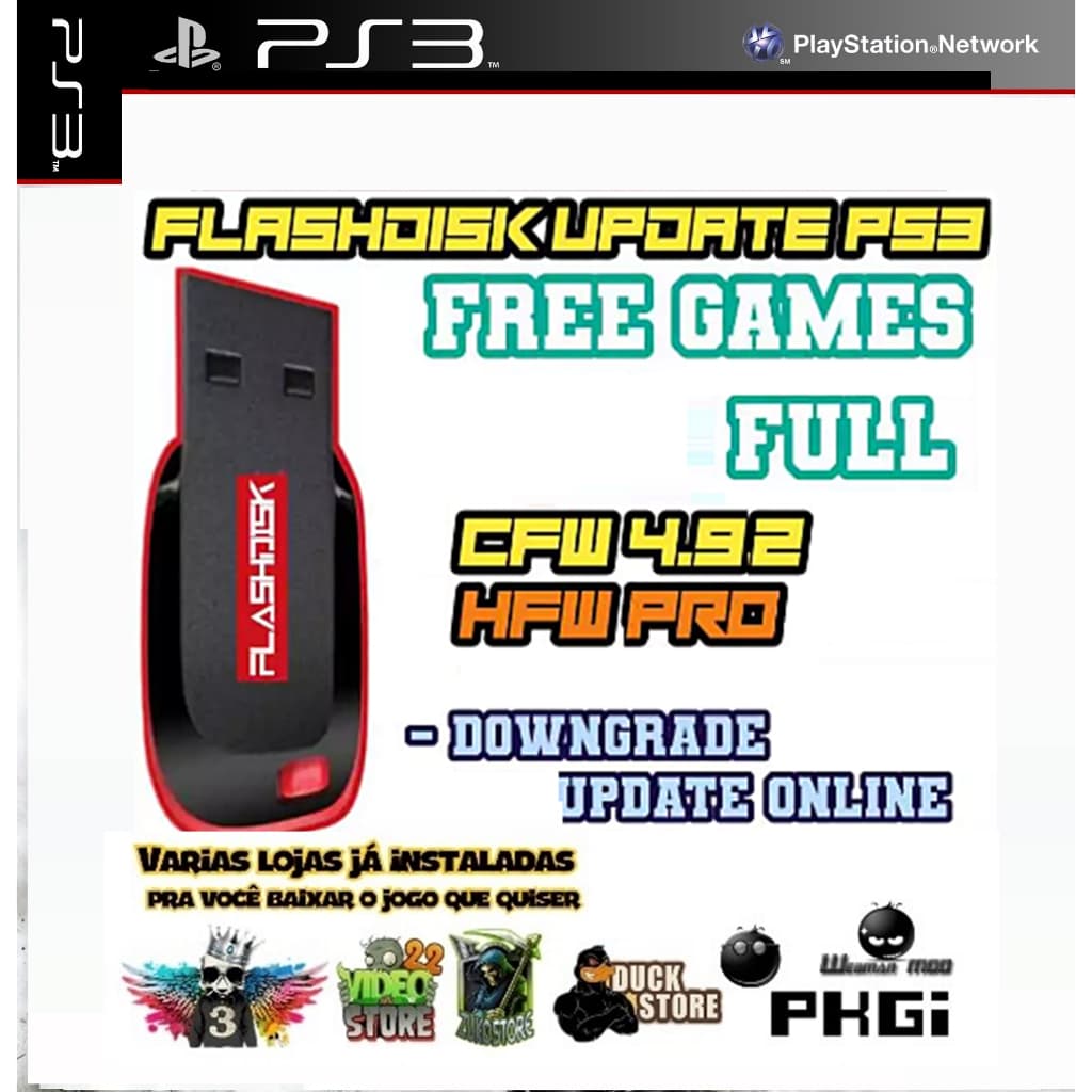 Pen drive HFW para PS3.