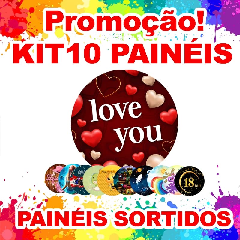 kit 10unds de painel 50cm / KIT 10 paneis 50x50 - ( ESTAMPAS VARIADAS ) *LEIA A DESCRIÇÃO*