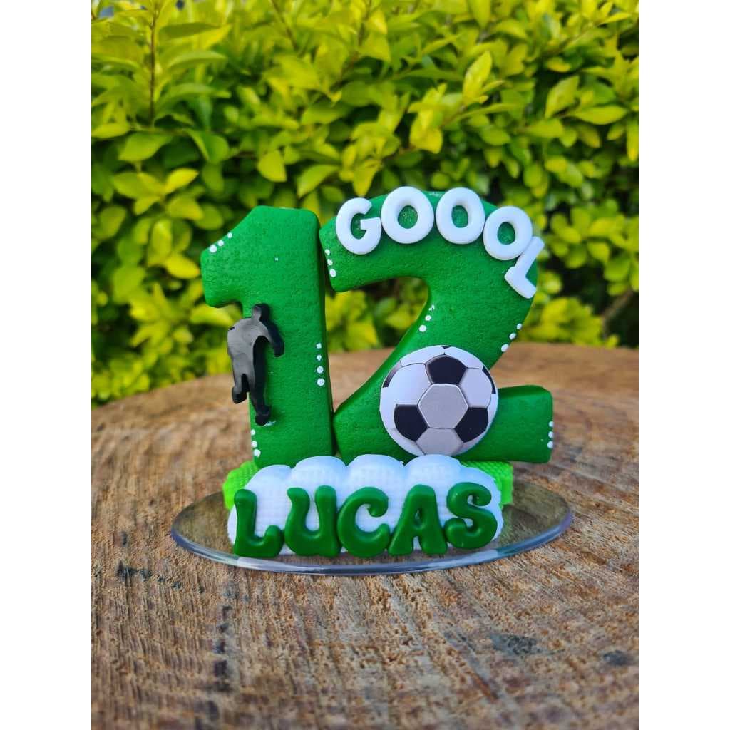 VELA PERSONALIZADA FUTEBOL COM NOME E PAVIO!