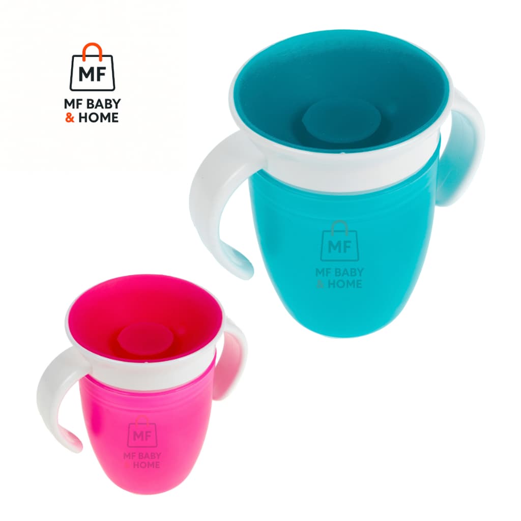 Copo de Transição Infantil 360 Antivazamento com Alça – Bebê Menino e Menina