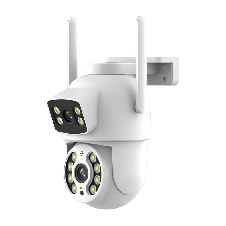 Câmera De Segurança com Lente Dupla ICSEE IP66 Wi-Fi 360° Sensor Movimento Visão Noturna