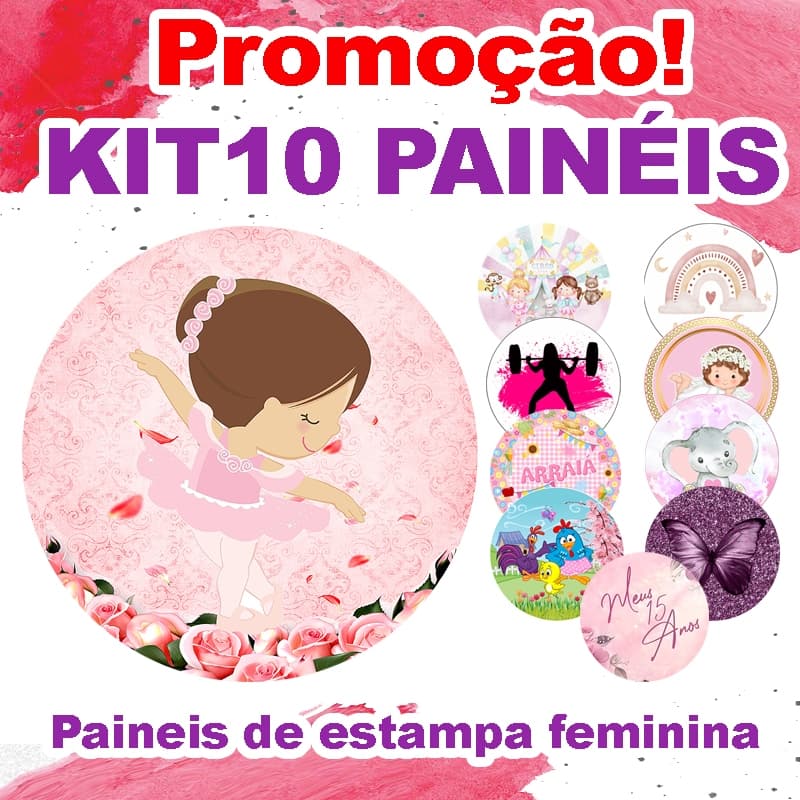 kit 10unds de painel 50cm / KIT 10 paneis 50x50 - ( ESTAMPAS VARIADAS ) MENINAS *LEIA A DESCRIÇÃO*