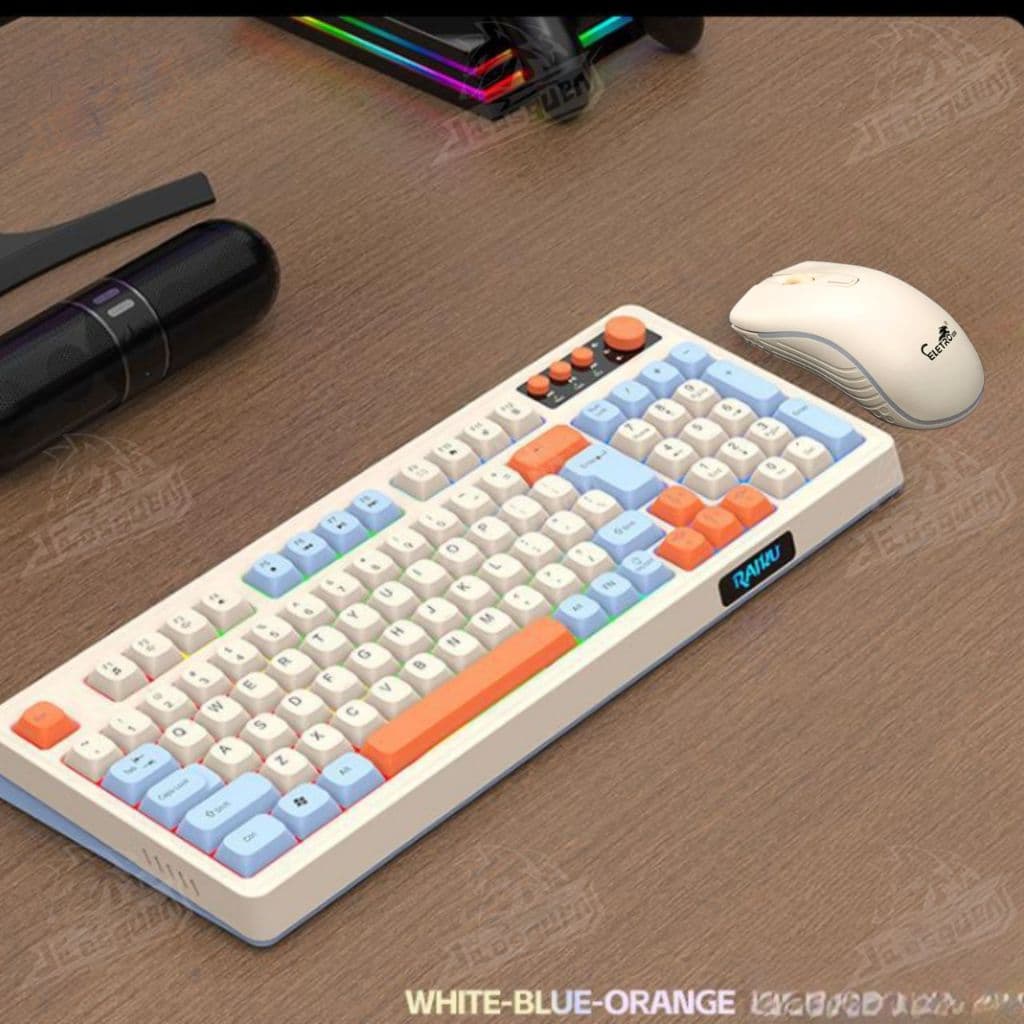 Teclado E Mouse Sem Fio 2.4ghz ABNT2 Receptor Nano Usb