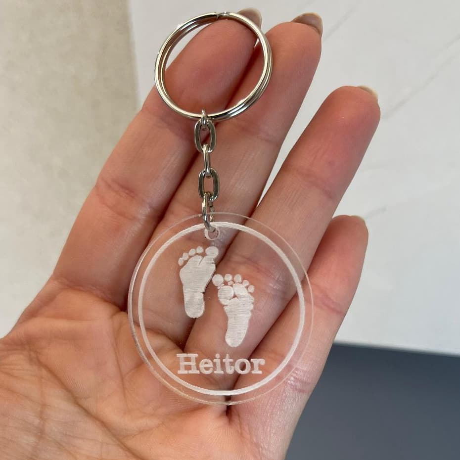 Kit de Chaveiros Espelhados Personalizados Brinde Elegante para Festas