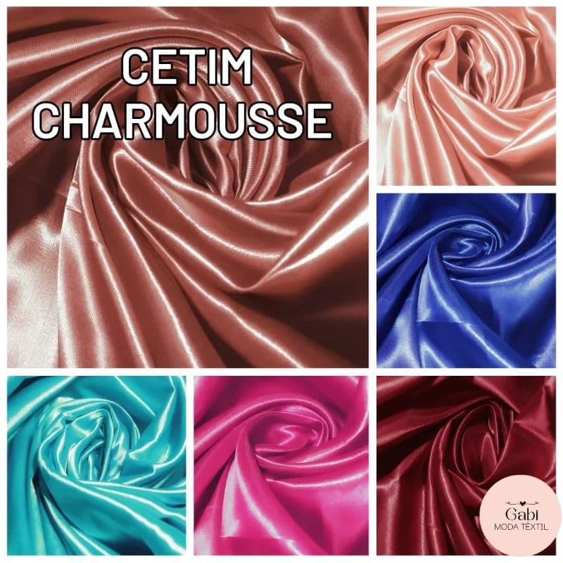 3 Metros de Tecido Cetim Charmousse Liso (3m x 1,50m) 100%Poliester