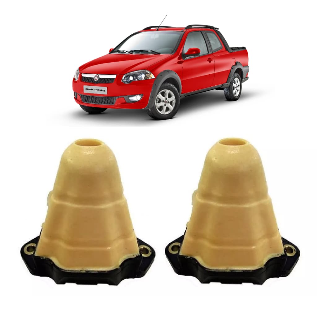 Kit Batente Suspensão Amortecedor Traseiro Strada 1998 a 2012