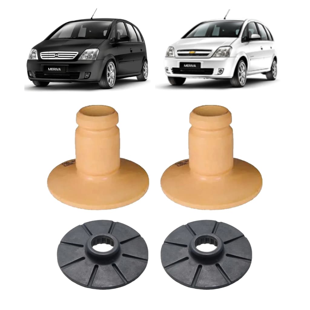 kit Batente Suspensão Mola Traseira Meriva 2002/2012