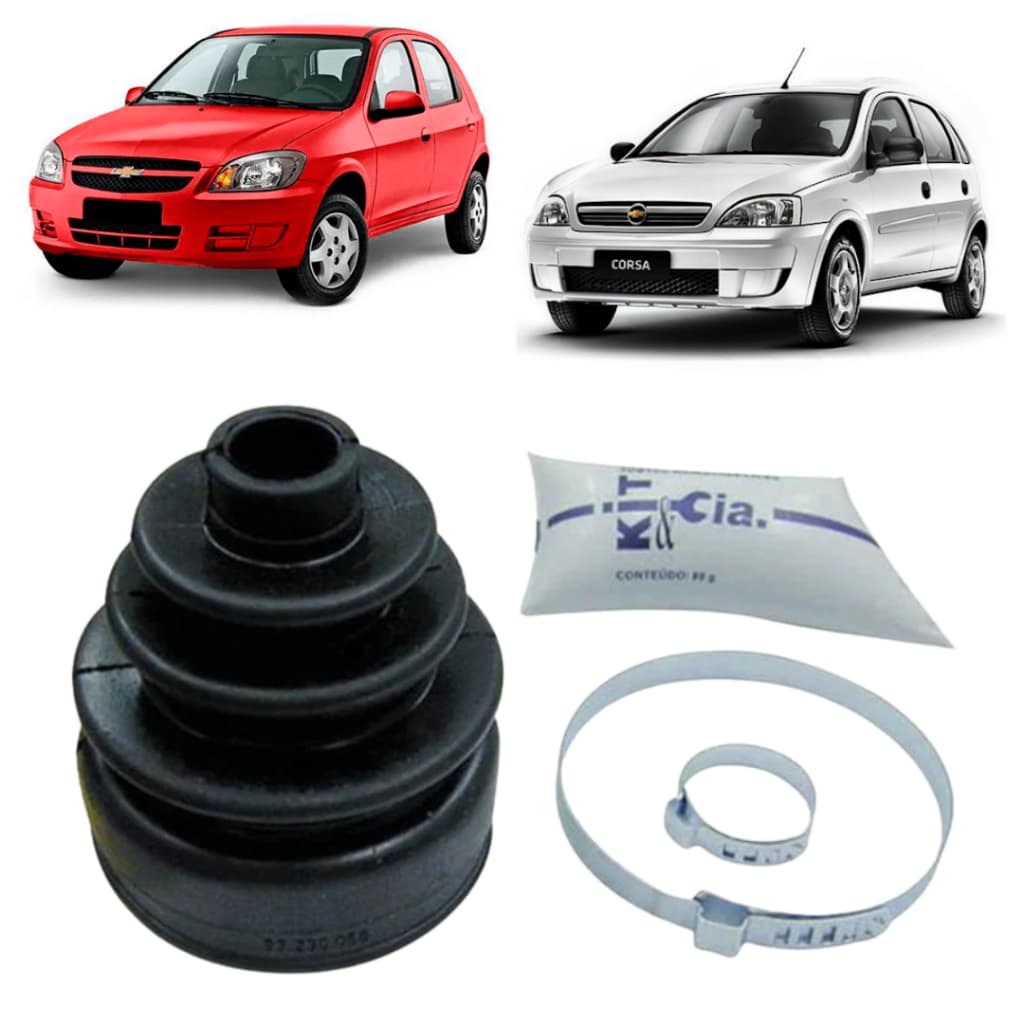 Kit Coifa Semi-Eixo Homocinética Lado Câmbio Corsa Celta Prisma Classic Agile