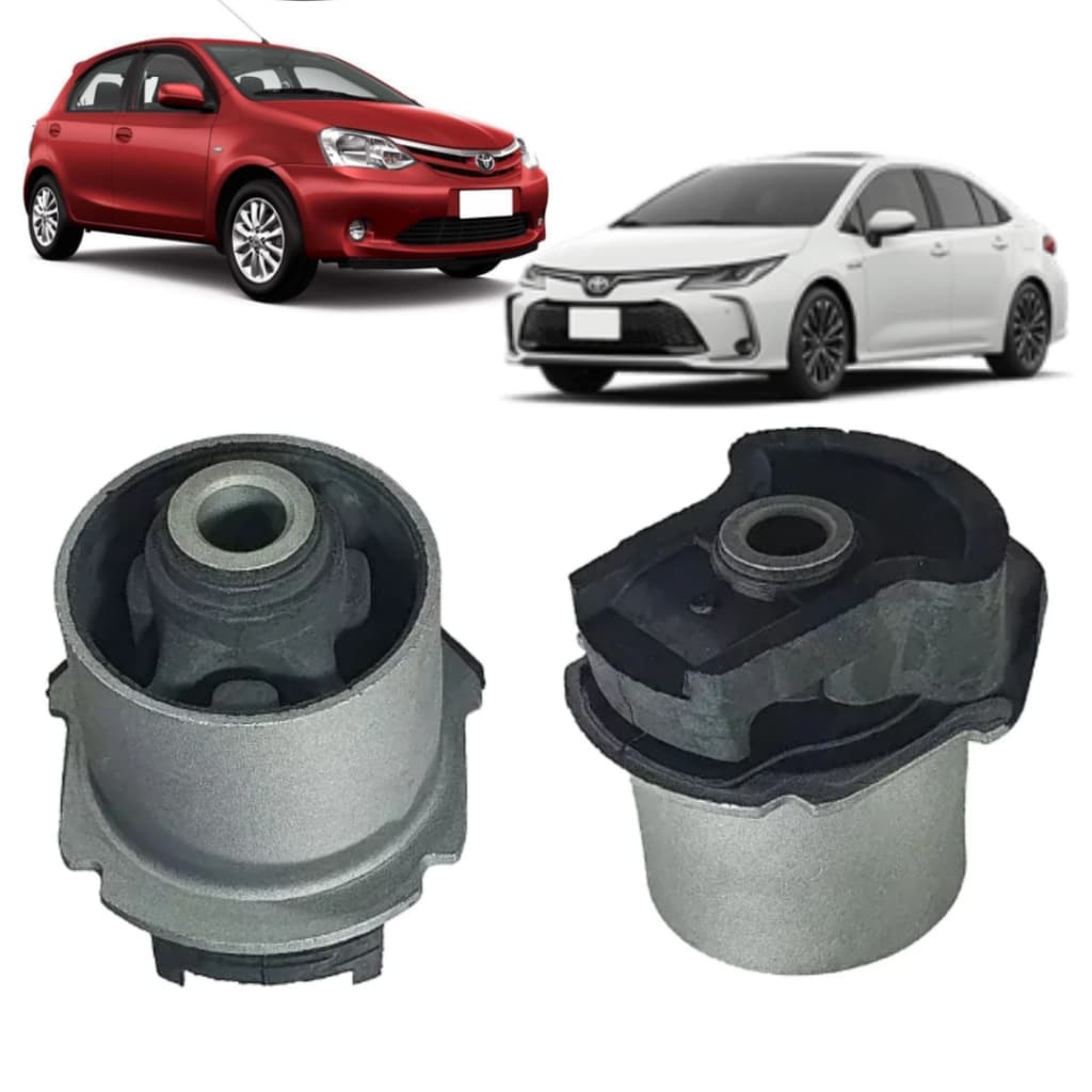 Kit 2 Bucha Eixo Traseiro Toyota Etios 1.3 1.5 Corolla 2.0