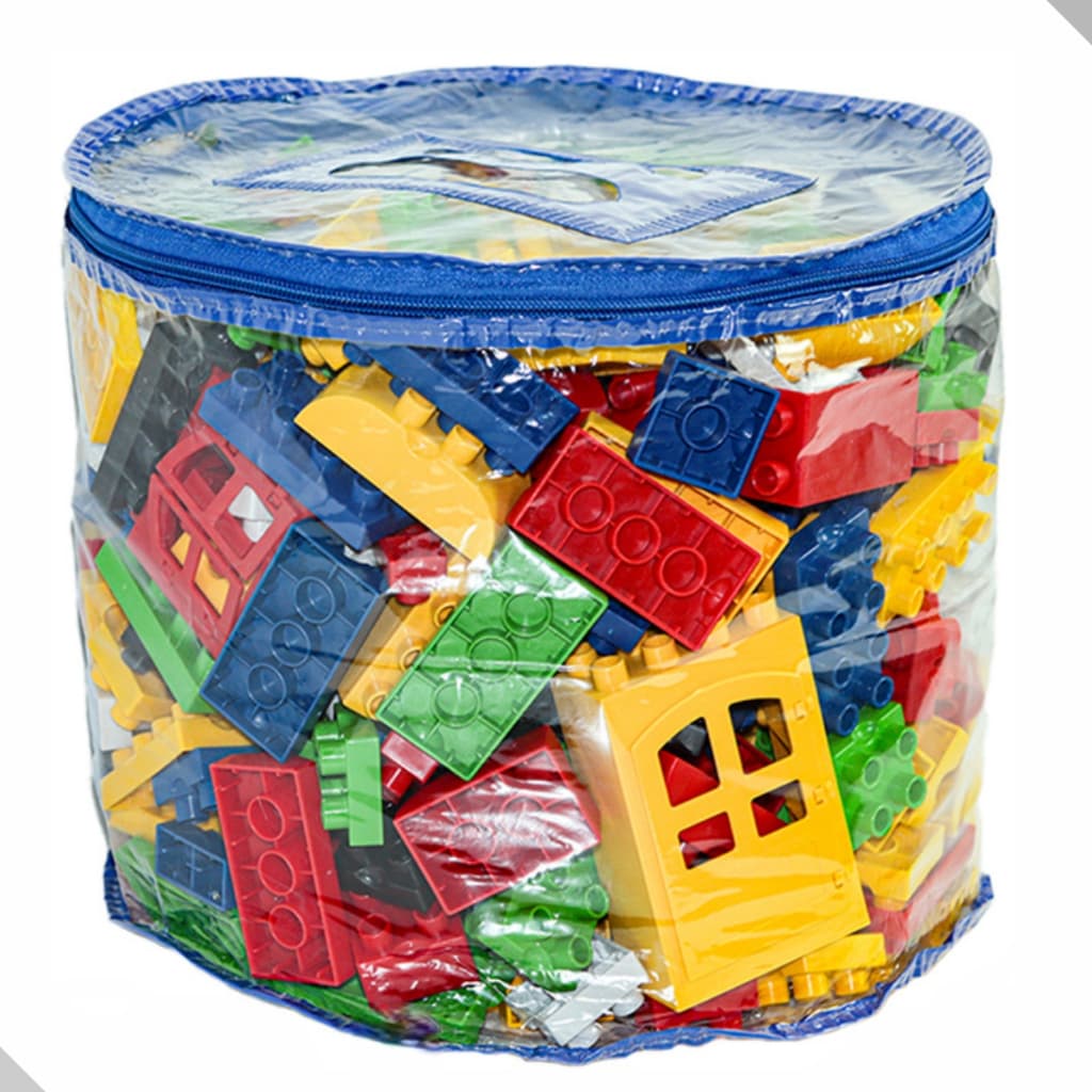 Blocos De Montar Educativo Encaixe Grande 250 Peças