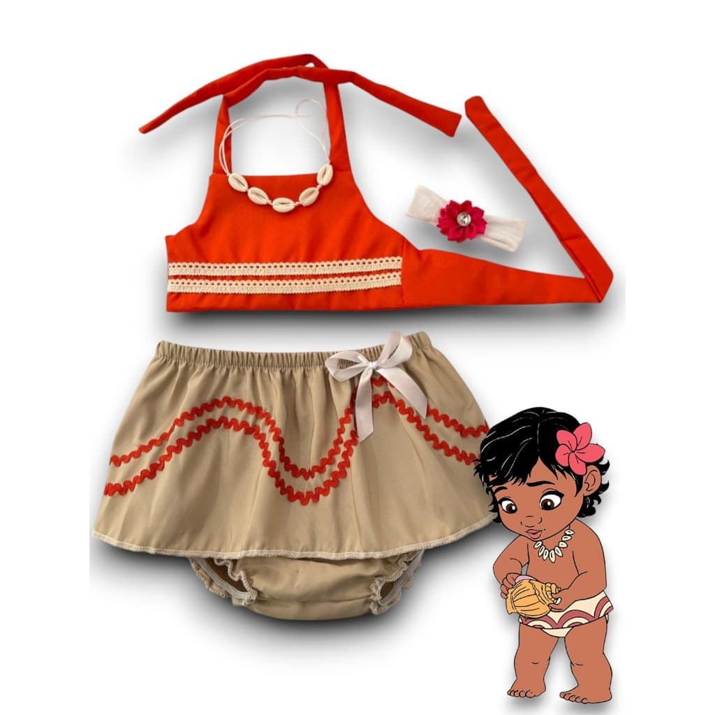 Fantasia Moana Baby INFANTIL - verifique o tamanho da fantasia