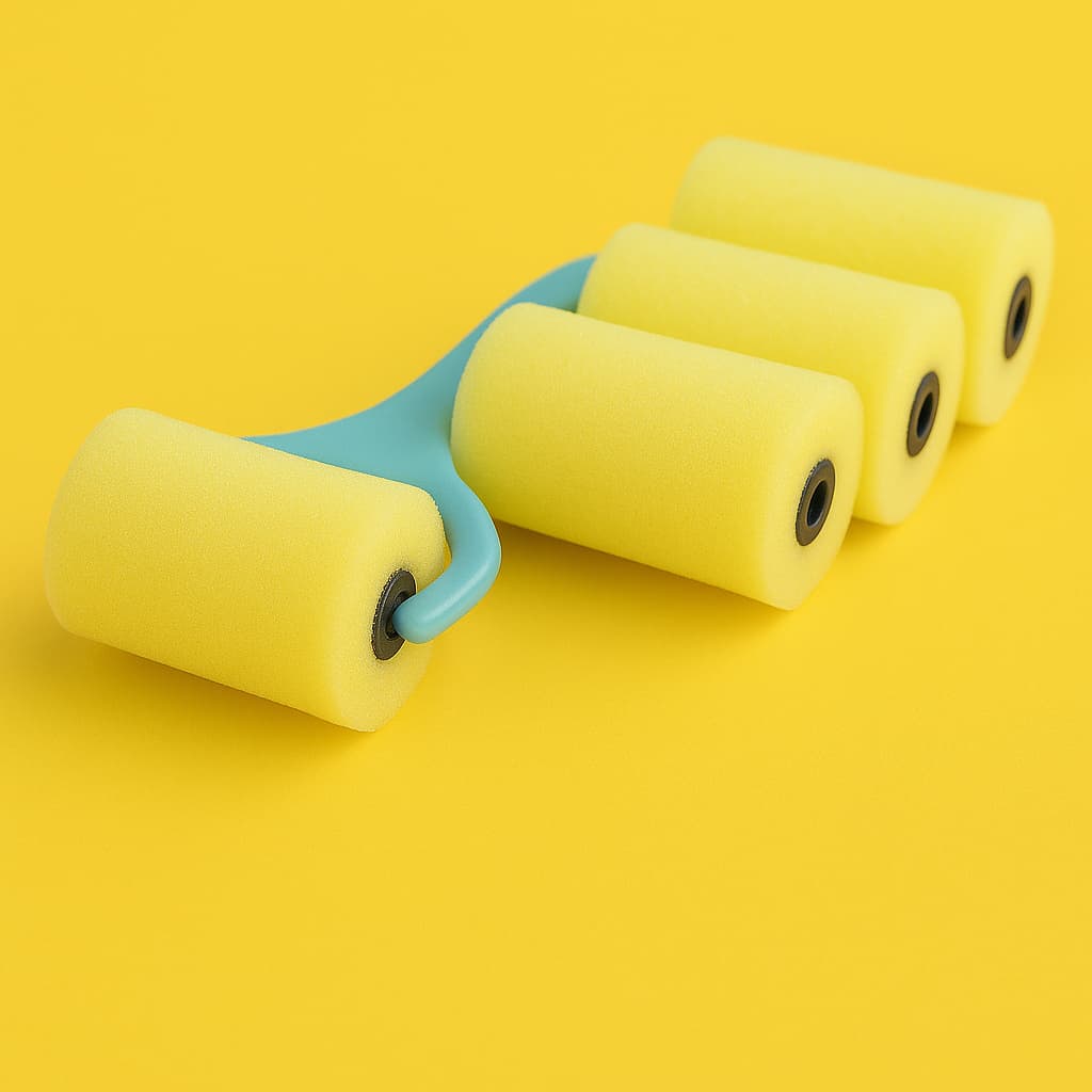 Rolinho Pigmeu Espuma Poliéster + 3 Refis - melhor espuma do mercado 10cm