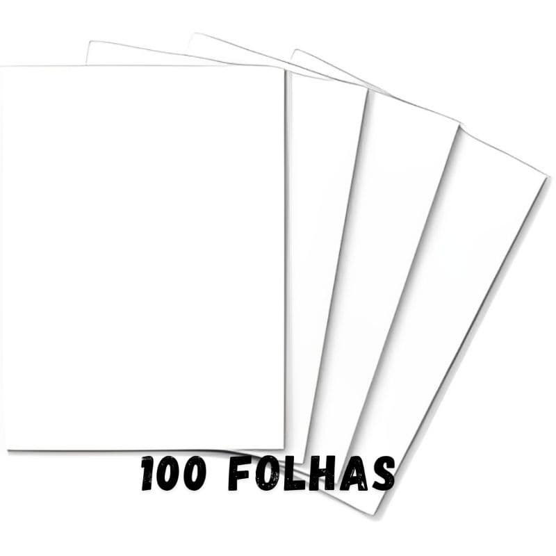 Papel Sem Pauta e Sem Margem 100 Folhas