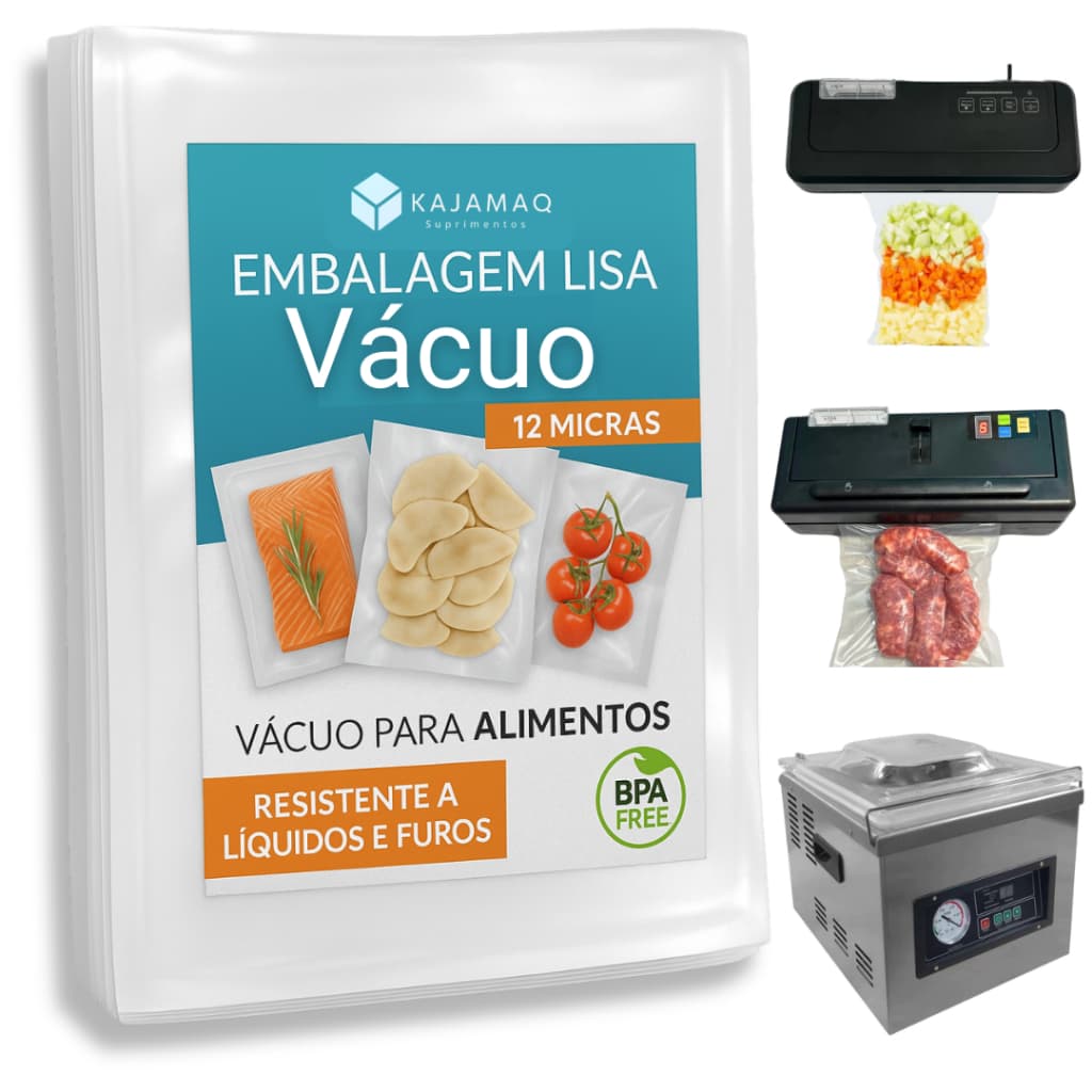 Saco Lisa A Vácuo Saco a Vácuo 20x30 100 Unidades