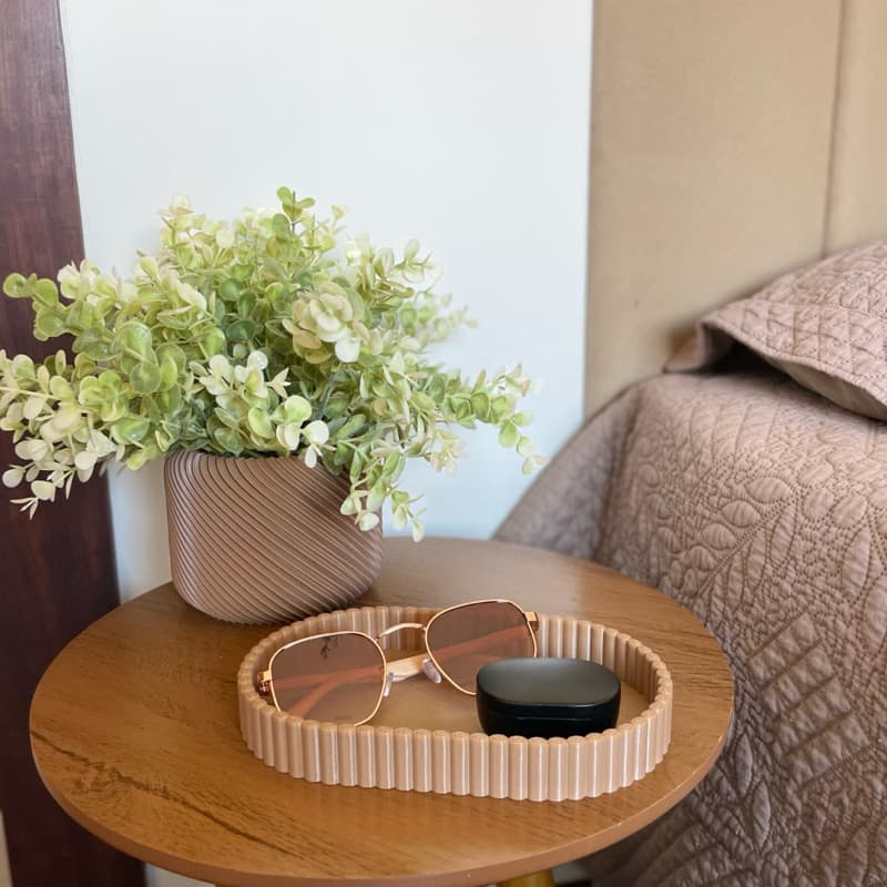 Bandeja Decorativa Organizador de Mesa e Banheiro Estilo Minimalista Porta Joias, Chaves, Perfumes