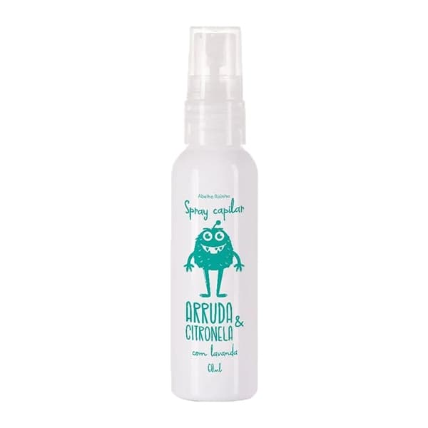 Spray Capilar contra PIOLHOS Arruda & Citronela 60ml ABELHA RAINHA