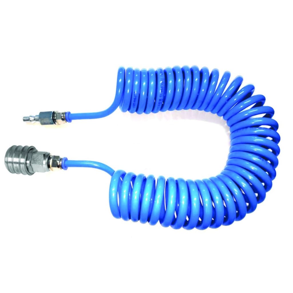 Kit Mangueira Espiral Pu 8mm C/ Engate Rápido e Pino