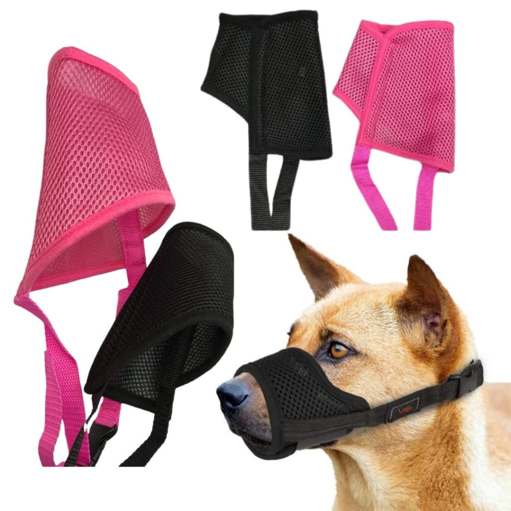 Focinheira LR-0285: Conforto, Ventilação E Controle Anti-Latido Para Cães De Todos Os Portes. Ajustável E Respirável.