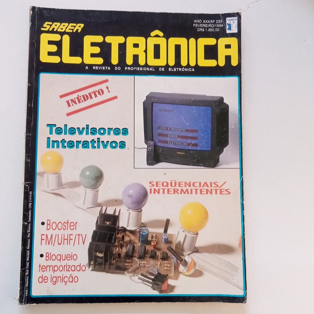 Revista Saber Eletrônica N: 253 Televisores Interativos (Usado)