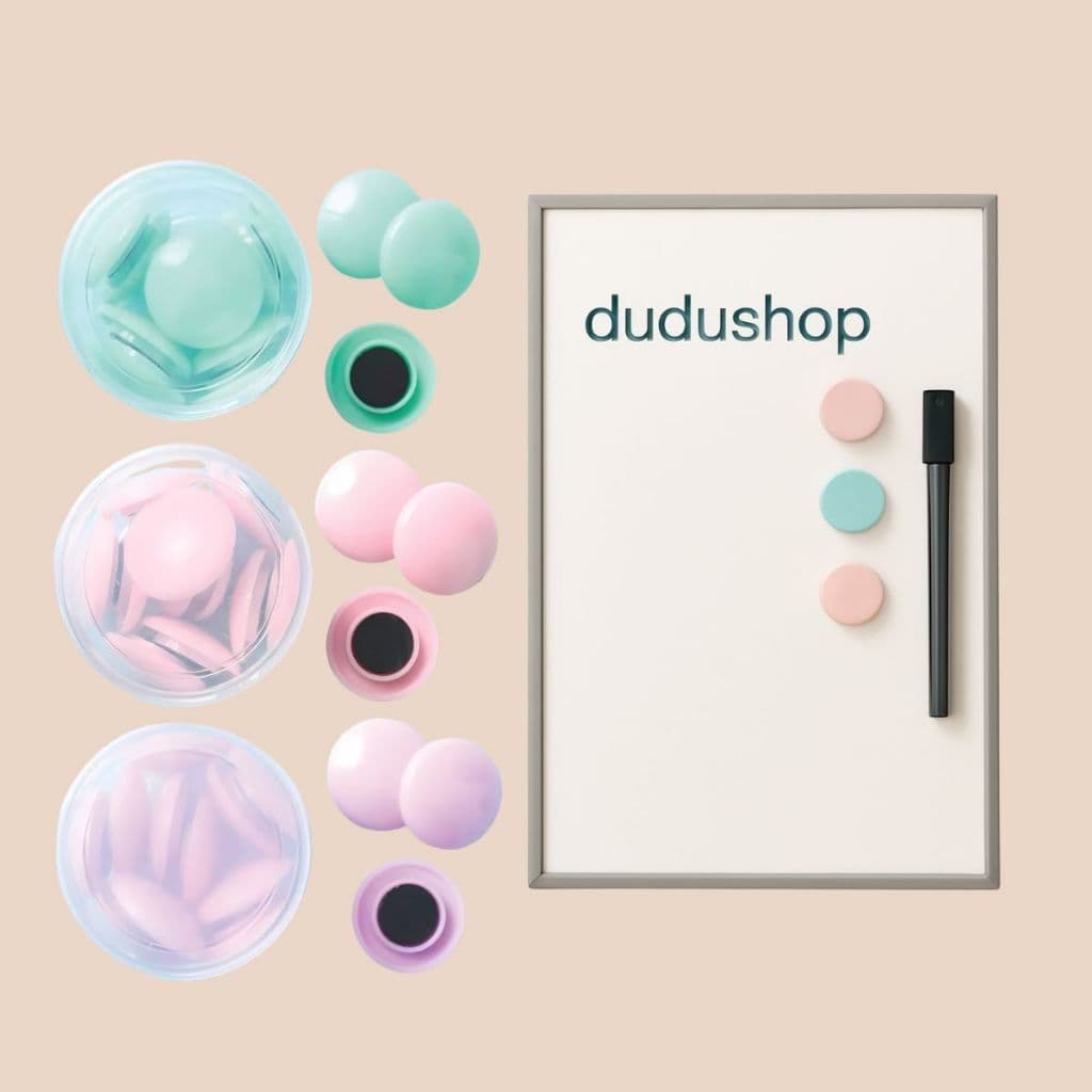 Imã Colorido Redondo Candy Color Escritório Lousa Magnética Geladeira Mural Decorativo Kit 30 UN