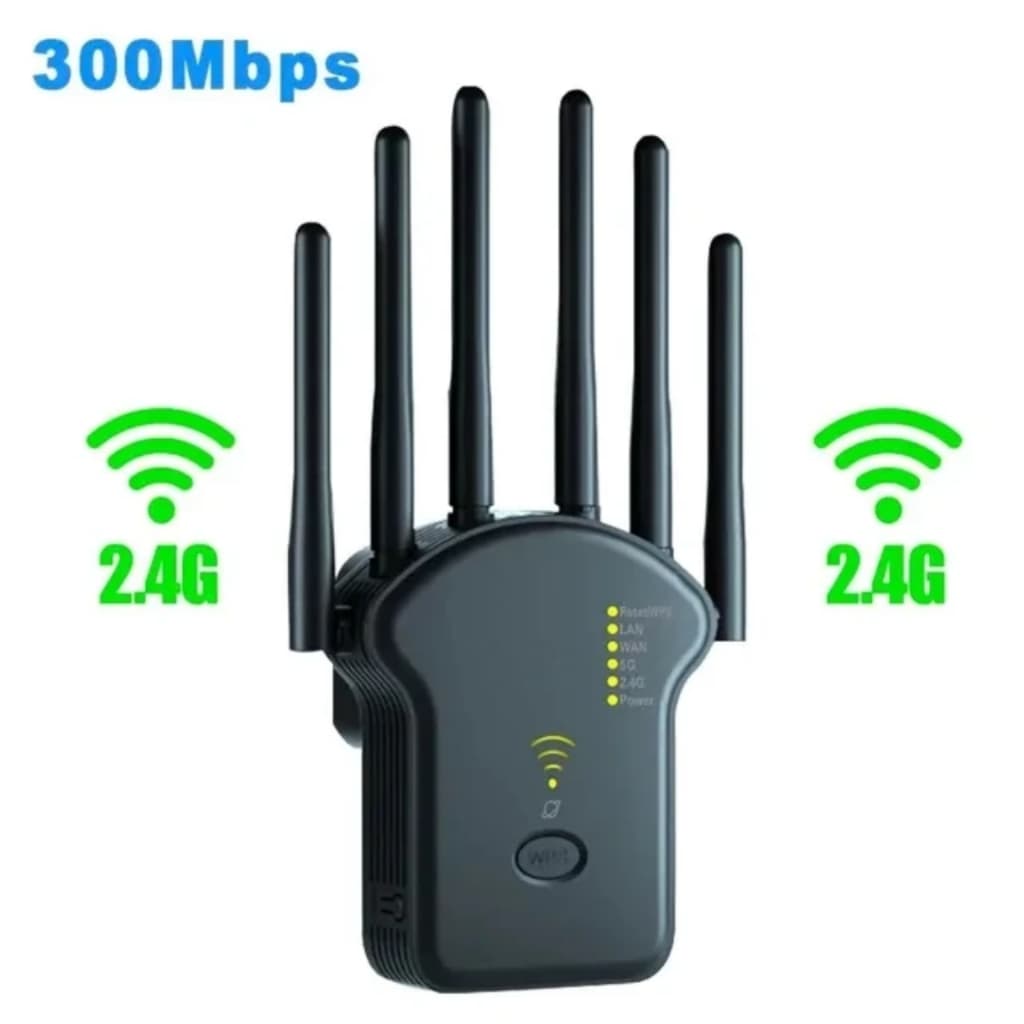 Repetidor Roteador De Wi-fi Wireless Dual Band 6 Antenas 300mbps