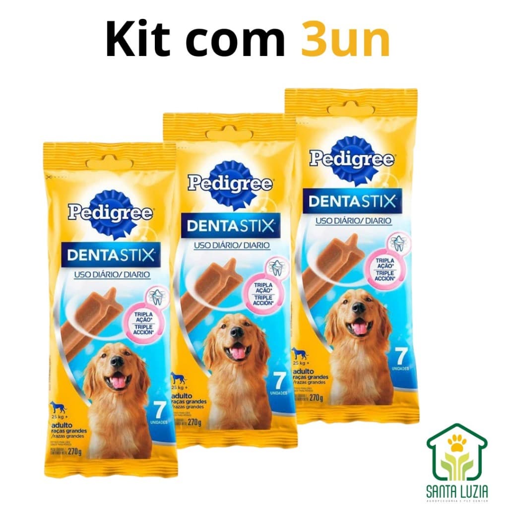 Dentastix Pedigree raças grandes com 7 unidades