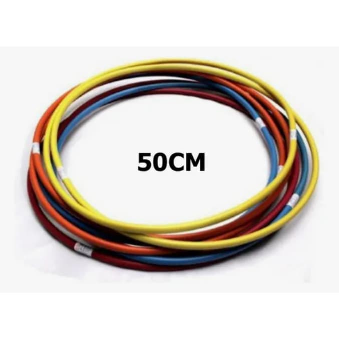 Kit Bambolê Diversos Multicoloridos Infantil Arco Colorido médio dança bambofit 50cm