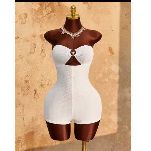 Macaquinho tomara que caia com bojo ana ruga premium exclusivo