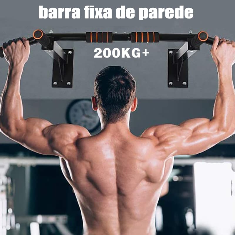 【Reforço】Barra Fixa de Parede 200kg+ - Pull Up, Chin Up, Dip e Musculação em Casa